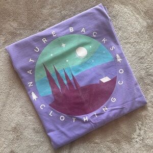 Light Purple Nature Backs Graphic Tee
